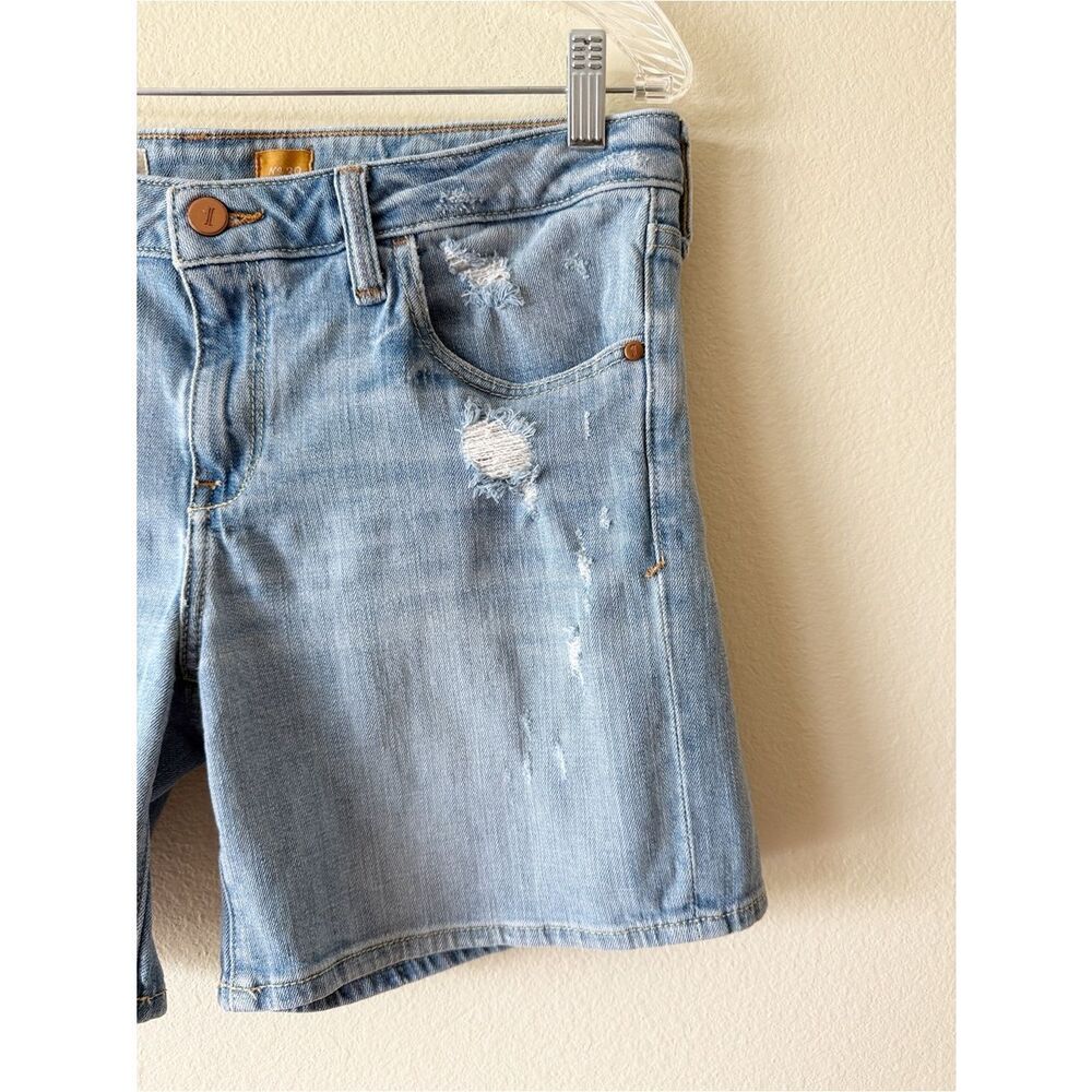 Anthropologie Pilcro Distressed Denim Cutoff Style Shorts Light Wash 30 - Picture 3 of 7